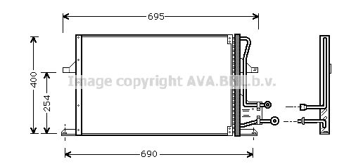 AVA QUALITY COOLING Конденсатор, кондиционер FDA5227